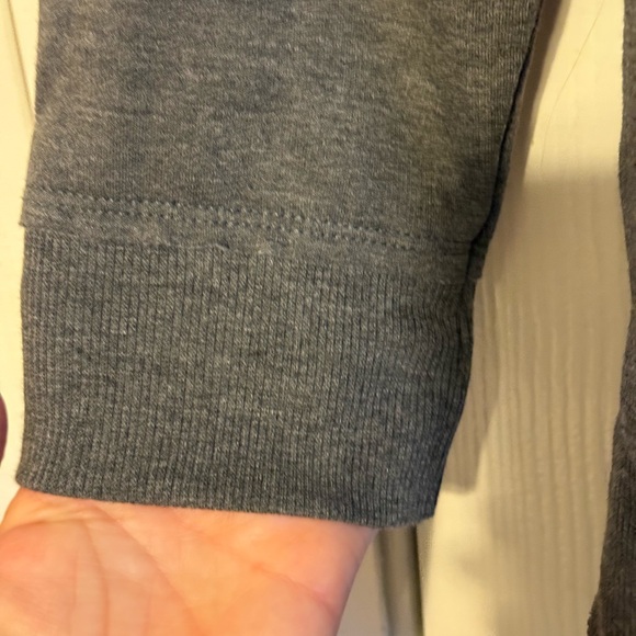 ND Gray Holiday Hoodie with Red Plaid Accent - Picture 3 of 5